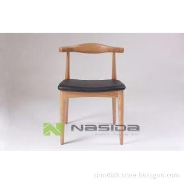 Contemporary Elbow Upholstered Dining Room Chairs , Dark Wa